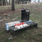 منقل تاشو ونش متال مدل سفری با گریل بلند N6