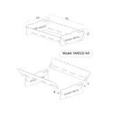 منقل تاشو ونش متال مدل سفری N5
