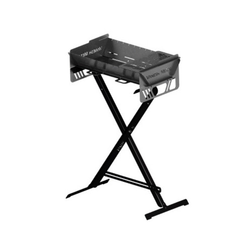 منقل تاشو ونش متال مدل سفری پایه دار با گریل کوتاه N9