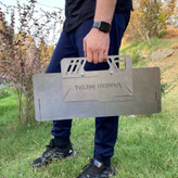 منقل تاشو ونش متال مدل سفری پایه دار با گریل بلند N10